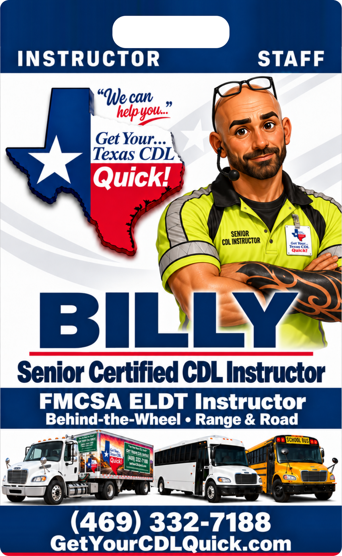 Billy — Get Your Texas CDL Quick staff badge